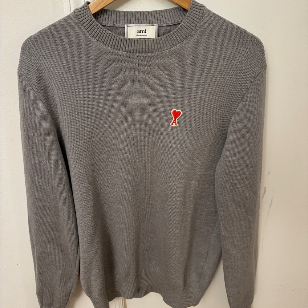 AMI grey crewneck sweater men *PERFECT CONDITION*